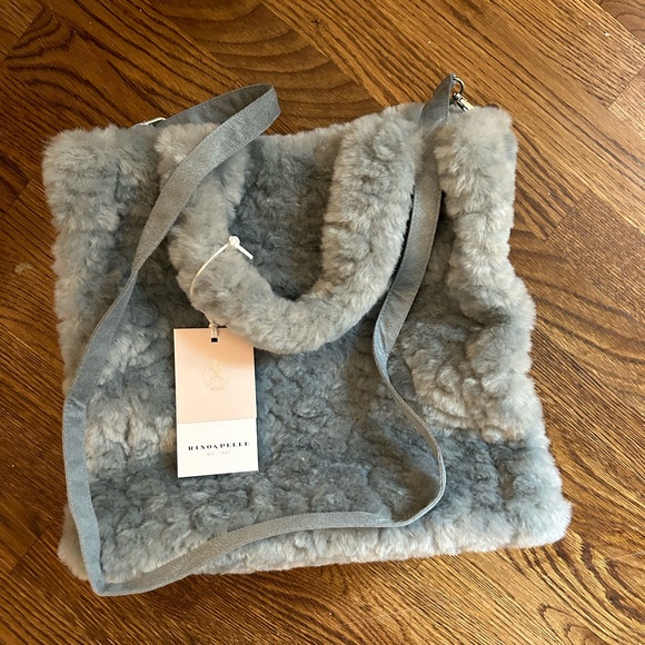 Rino & Pellecchia Small Shopper Fake Fur Bag - Picture 1 of 9